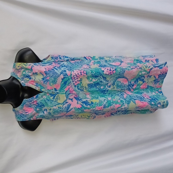 Lilly Pulitzer Dresses & Skirts - Lilly Pulitzer Mermaid Cove Shift Dress, Sz XL, 20" PTP, 30" L